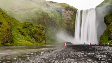 Skogafoss, der Einstieg in den Fimmvoerduhals