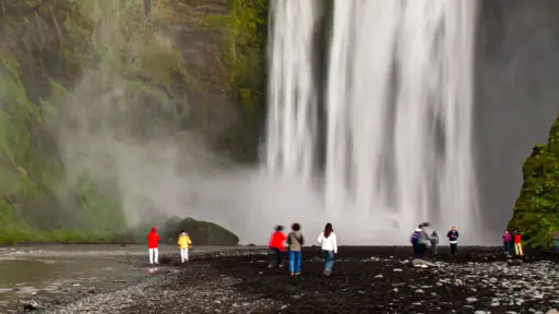 Skogafoss Skogafoss, der Einstieg in den Fimmvoerduhals