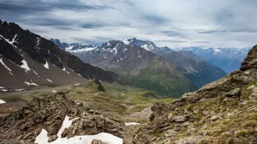 Ausblick Abstieg Richtung Kühtai Ausblick beim Abstieg Richtung Kühtai