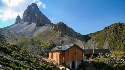 Filmoor-Standschuetzenhütte Filmoor-Standschützenhütte, im Hintergrund der große Kinigat