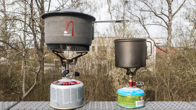 Primus Express Stove mit Evernew 900ml Topf und BRS3000t Brenner mit Toaks Light 550ml