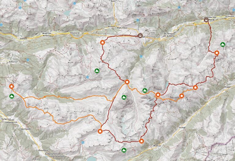 Karte und GPS-Track Verwallrunde