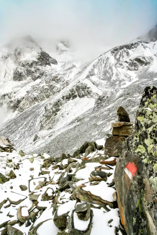 Schneefall am Grawagrubennieder Schneefall am Grawagrubennieder
