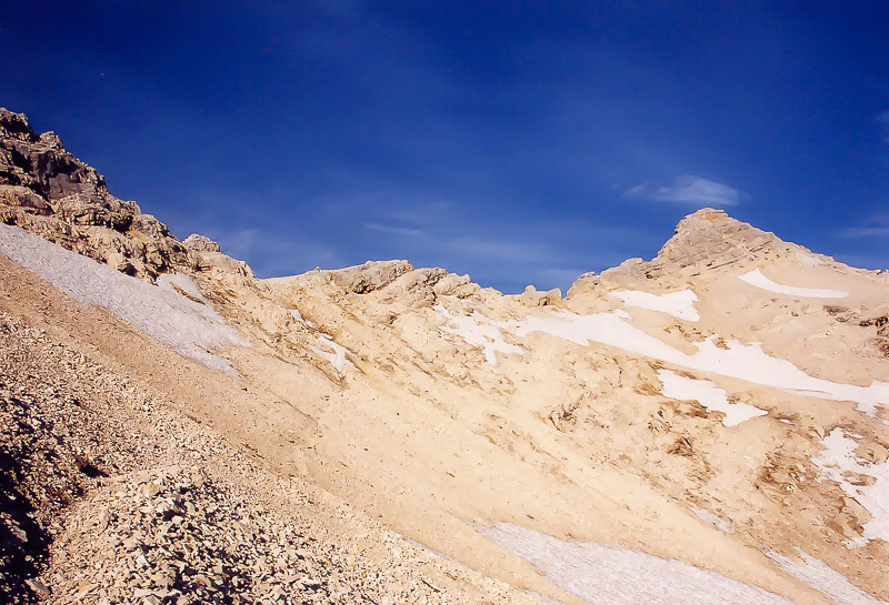Schlauchkar im Aufstieg zur Birkkarspitze
