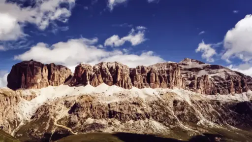 Sella-Gruppe Die Sellagruppe vom Bindelweg aus