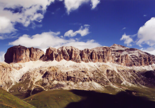 Die Sellagruppe vom Bindelweg aus