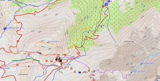 Wander-Reitkarte-Basecamp Nop's Reit- und Wanderkarte