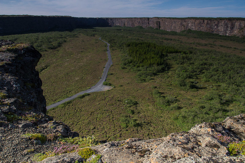 Asbyrgi Schlucht von oben