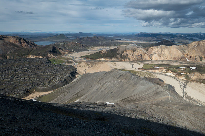 Blick zurück auf Landmannalaugar