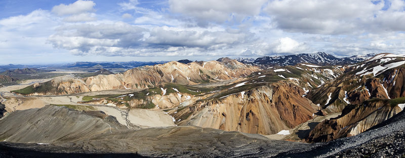 Panoramablick über Landmannalaugar