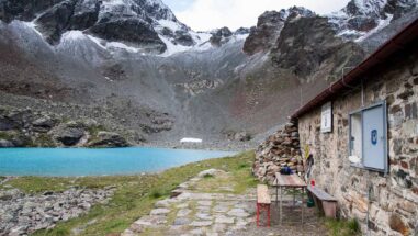 Schnee schon wenig oberhalb der Hauerseehütte