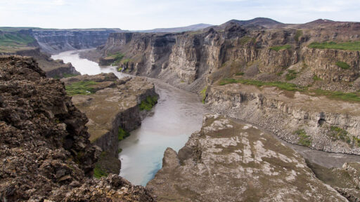 Die Jökulsá am Hafragilsfoss.