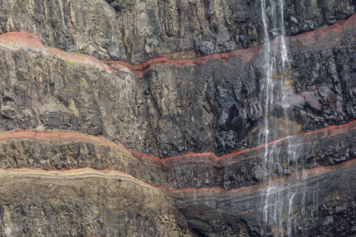 Hengifoss in Nahaufnahme Hengifoss in Nahaufnahme