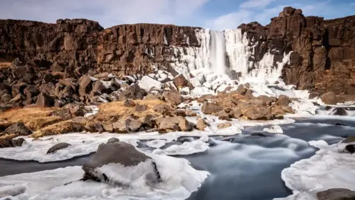 Öxarárfoss im Winter Öxarárfoss im Winter