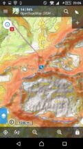 Open Topo Map mit Gefälleschattierung