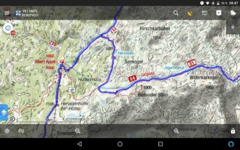 Tourplanung mit einer Kompass-Karte