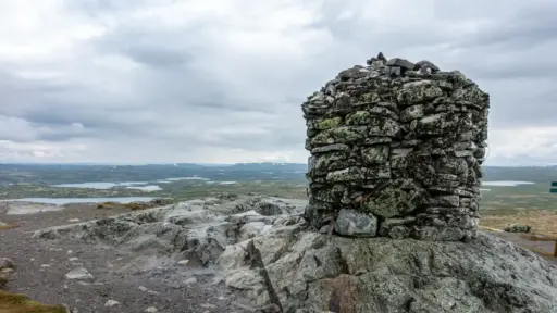 Ustetind Hardangervidda Gipfel des Ustetind in der Hardangervidda