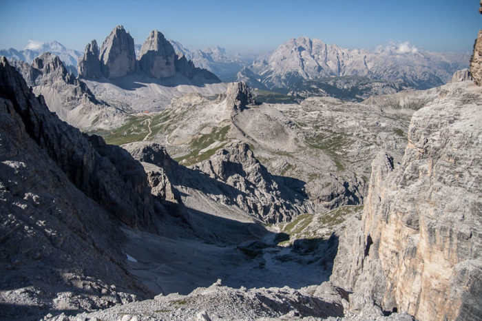 Sextener Dolomiten beim Abstieg von der Schusterplatte