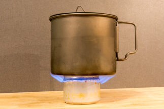 gleichmäßiges Flammenbild am Anfang