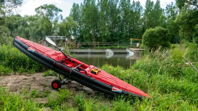 Eckla Foldy als Bootswagen mit Granbner Explorer Eckla Foldy als Bootswagen