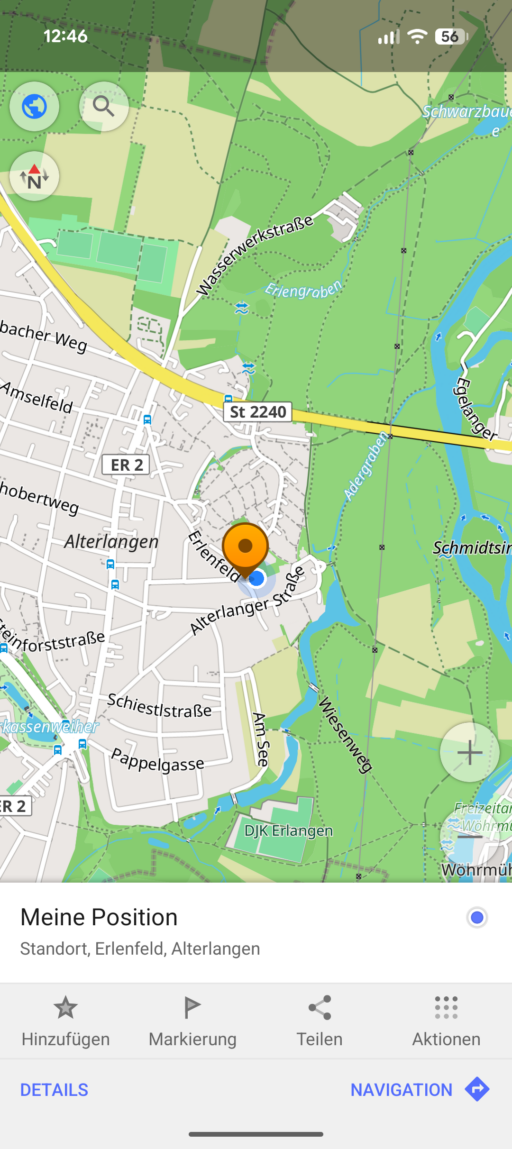OSMand Standort teilen OSMand Standort teilen