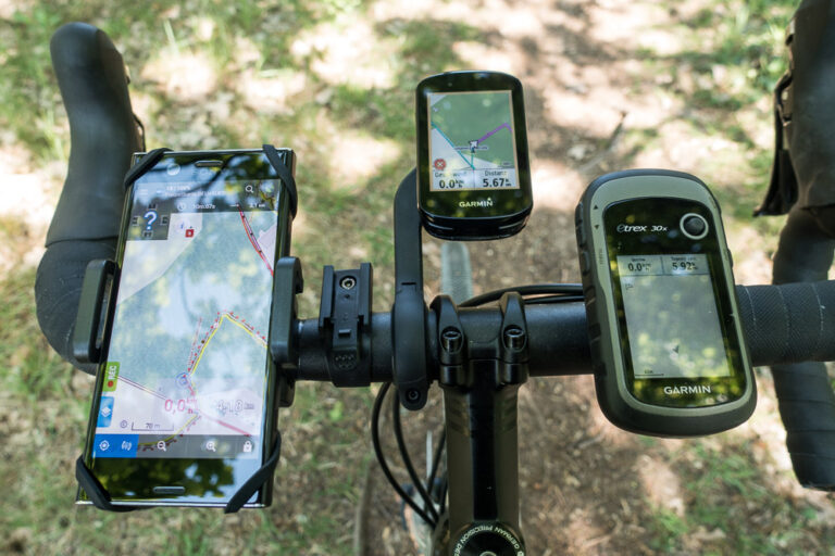 Fahrradnavigation Spiegelungen