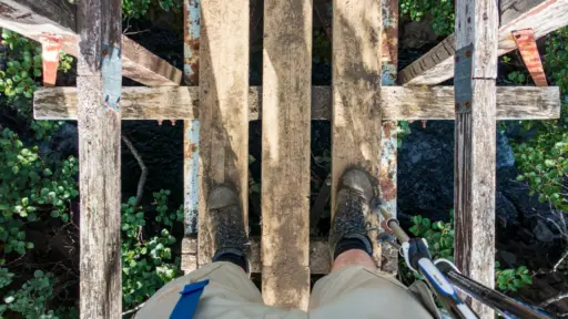 Holzbrücke auf dem Laugavegur