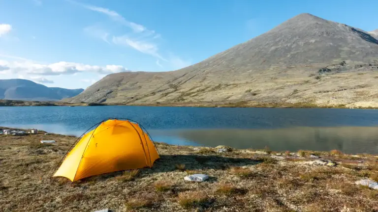 Zelten am Bergedalstjonnin Bergedalstjonnin