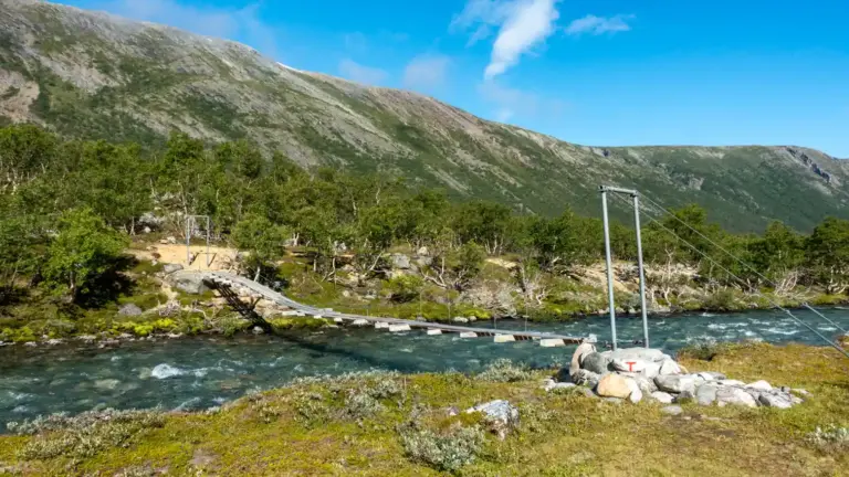 Hängebrücke im Dovrefjell