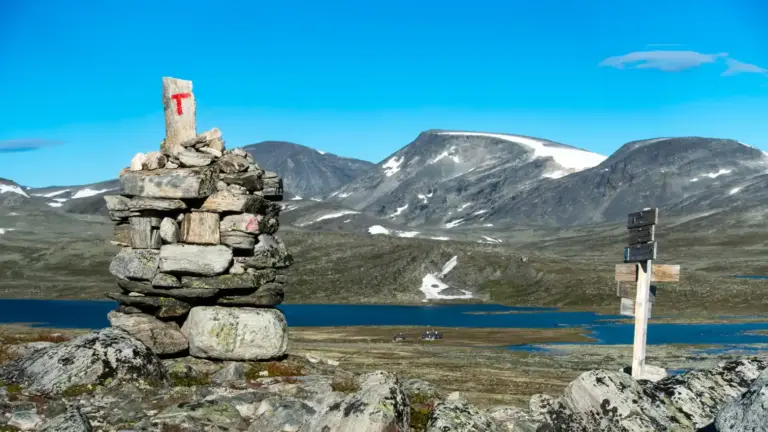 Ausblick auf die Åmotsdalshytta Åmotsdalshytta