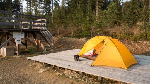 Biwak- und Trekkingplätze in Deutschland: alle auf einer Karte