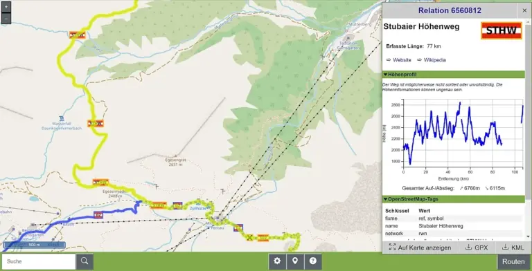 Overlay Waymarked Trails Overlay Waymarked Trails